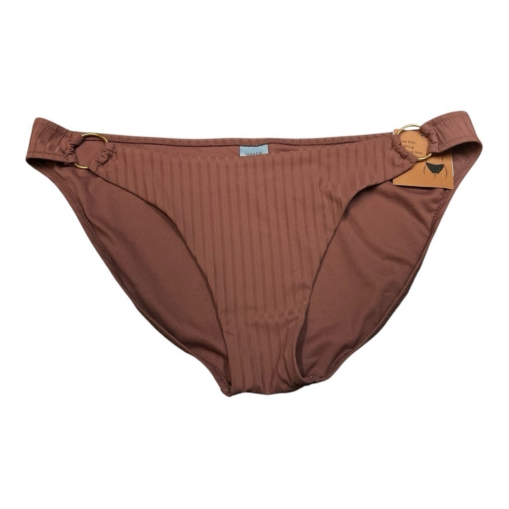 ❤️3/$15 NWT Shade & Shore Low Rise Brown Bikini Bottom Size XL
